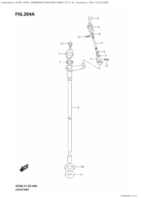 204A - Clutch Shaft (204A -  )