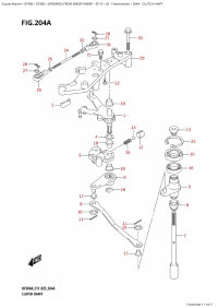 204A - Clutch Shaft (204A -  )