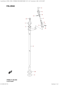 204A  -  Clutch  Shaft (204A - ��������� ���)