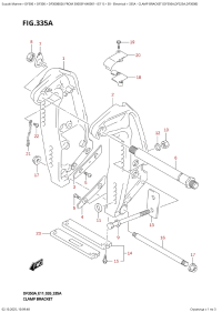 335A  -  Clamp  Bracket  (Df350A,Df325A,Df300B) (335A - ��������� ������ (Df350A, Df325A, Df300B))
