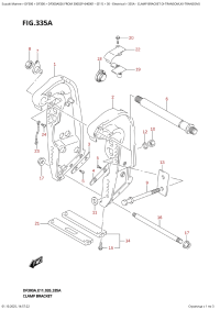 335A  -  Clamp  Bracket  (X-Transom,Xx-Transom) (335A - ��������� ������ (X-Transom, Xx-Transom))