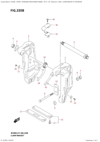 335B  -  Clamp  Bracket  (L-Transom) (335B - ��������� ������ (L-Transom))