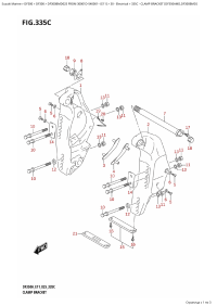 335C - Clamp  Bracket (Df350Amd,Df300Bmd) (335C -   (Df350Amd, Df300Bmd))