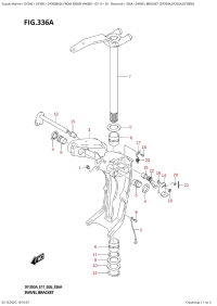 336A  -  Swivel  Bracket  (Df350A,Df325A,Df300B) (336A - ���������� ��������� (Df350A, Df325A, Df300B))