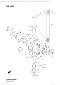 336B  -  Swivel  Bracket  (L-Transom) (336B - ���������� ��������� (L-Transom))