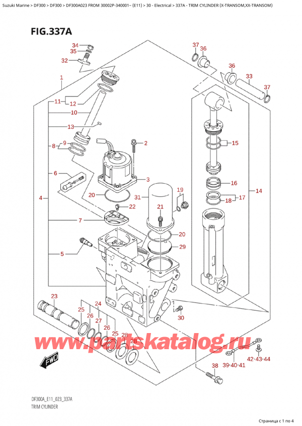  ,   , Suzuki Suzuki DF300AP X / XX FROM 30002P-340001~  (E11) - 2023,   (XTransom, XxTransom)