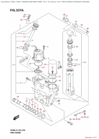 337A - Trim Cylinder (X-Transom,Xx-Transom) (337A -   (X-Transom, Xx-Transom))
