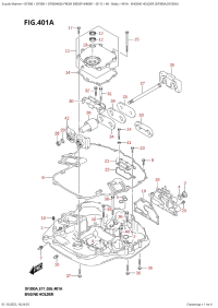 401A  -  Engine  Holder  (Df300A,Df250A) (401A - ��������� ��������� (Df300A, Df250A))