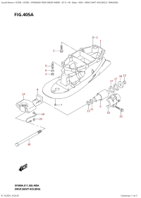 405A  -  Drive  Shaft  Housing  (L-Transom) (405A - ������ ���� �������� (L-Transom))