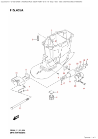 405A - Drive Shaft Housing (X-Transom) (405A -    (X-Transom))