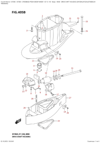 405B  -  Drive  Shaft  Housing  ((Df350A,Df325A,Df300B):Xx- (405B - ������ ���� �������� ( (Df350A, Df325A, Df300B) : Xx-)