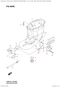 405B  -  Drive  Shaft  Housing  (X-Transom) (405B - ������ ���� �������� (X-Transom))