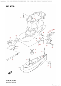 405B - Drive Shaft Housing (Xx-Transom) (405B -    (Xx-Transom))