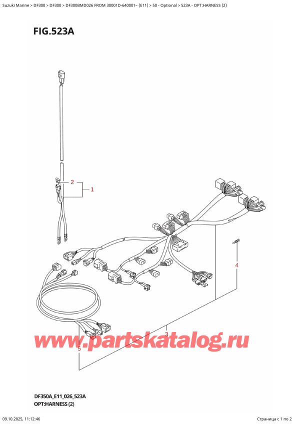 ��������, �� ��������� ���������, SUZUKI DF300BMD X / XX FROM 30001D-640001~ (E11 026) , �����: ���� �������� (2)