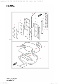585A  -  Opt:gasket  Set (585A - �����: �������� ���������)