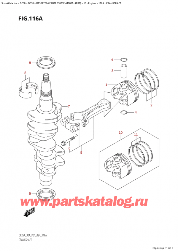 ,   , Suzuki Suzuki DF30A TS / TL FROM 03003F-440001~  (P01 024)  2024 , 