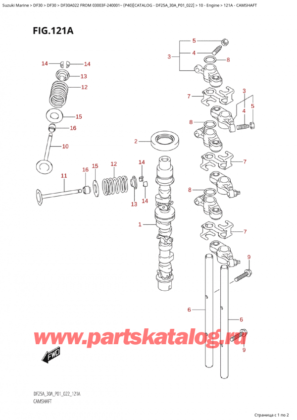  ,   , Suzuki Suzuki DF30A S / L FROM 03003F-240001~  (P40) - 2022,  