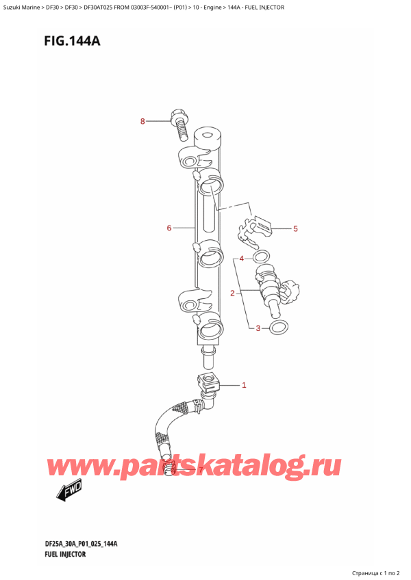  ,    , Suzuki DF30AT S-L FROM 03003F-540001~ (P01 025),  