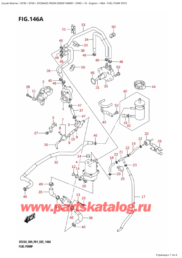 ,   ,  DF30A TS-TL FROM 03003F-540001~ (P40 025), Fuel Pump (P01)