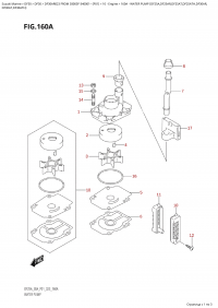 160A  -  Water  Pump  (Df25A,Df25Ar,Df25At,Df25Ath,Df30Ar, (160A -   (Df25A, Df25Ar, Df25At, Df25Ath, Df30Ar,)