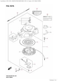 167A - Recoil Starter (167A -  )