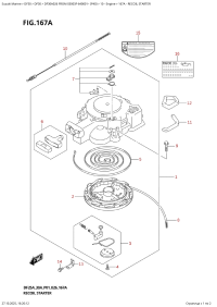 167A  -  Recoil  Starter (167A -  )