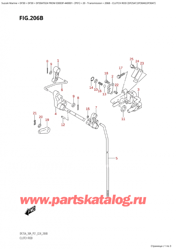 ,    ,  Suzuki DF30A TS / TL FROM 03003F-440001~  (P01 024),   (Df25At, Df30Ar, Df30At)