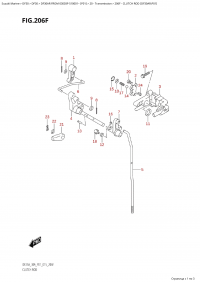 206F - Clutch Rod (Df30Ar:p01) (206F -   (Df30Ar: p01))