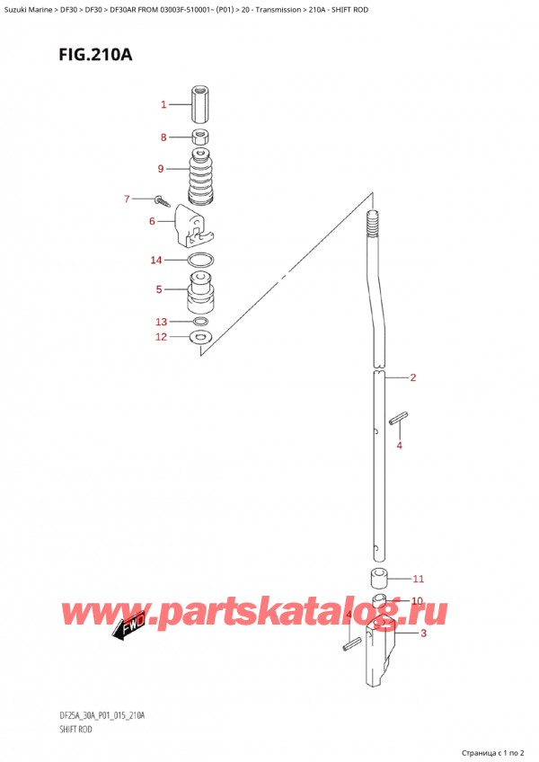   ,   , Suzuki Suzuki DF30A RS / RL FROM 03003F-510001~  (P01) - 2015,  