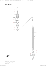 210A  -  Shift  Rod (210A -  )