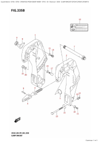 335B - Clamp Bracket (Df25At,Df30At,Df30Ath) (335B -   (Df25At, Df30At, Df30Ath))