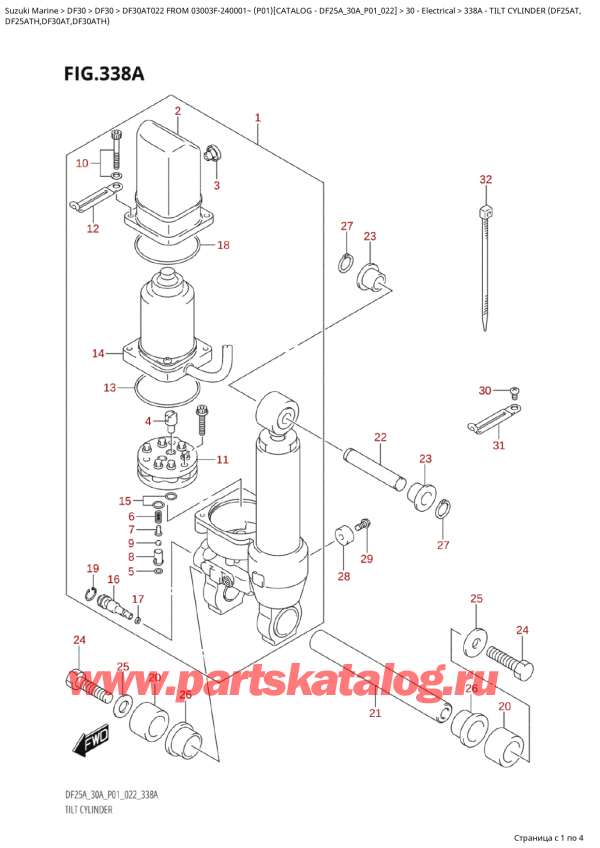  , , Suzuki Suzuki DF30A TS / TL FROM 03003F-240001~  (P01) - 2022,   (Df25At,