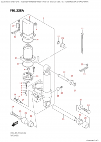 338A - Tilt Cylinder  (Df25At,Df30At,Df30Ath) (338A -   (Df25At, Df30At, Df30Ath))