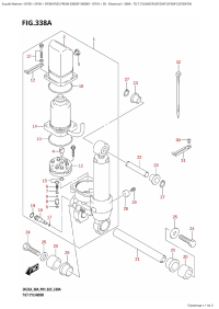 338A - Tilt Cylinder  (Df25At,Df30At,Df30Ath) (338A -   (Df25At, Df30At, Df30Ath))
