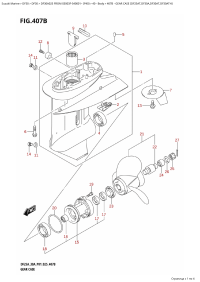 407B - Gear Case (Df25At,Df30A,Df30At,Df30Ath) (407B -    (Df25At, Df30A, Df30At, Df30Ath))