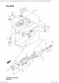 407B  -  Gear  Case  (Df25At,Df30A,Df30At,Df30Ath) (407B -    (Df25At, Df30A, Df30At, Df30Ath))
