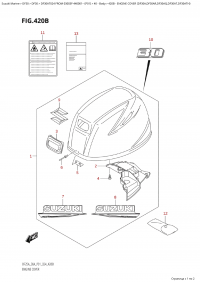420B - Engine Cover  (Df30A,Df30Ar,Df30Aq,Df30At,Df30Ath) (420B -   () (Df30A, Df30Ar, Df30Aq, Df30At, Df30Ath))