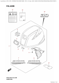 420B - Engine Cover  (Df30A,Df30Ar,Df30Aq,Df30At,Df30Ath) (420B -   () (Df30A, Df30Ar, Df30Aq, Df30At, Df30Ath))