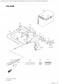 444B - Tiller Handle (Df30A,Df30Ath) (444B -  (Df30A, Df30Ath))