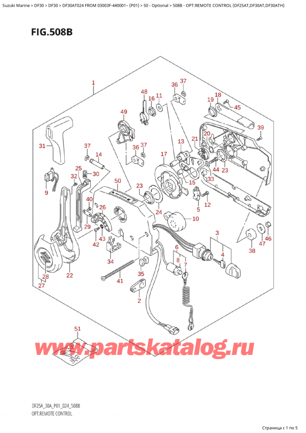   ,    , Suzuki Suzuki DF30A TS / TL FROM 03003F-440001~  (P01 024)  2024 , :   (Df25At, Df30At, Df30Ath)