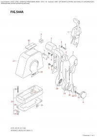 544A - Opt:remote Control Assy Single (1) (Df25Ar,Df25At, (544A -    ,  (1) (Df25Ar, Df25At,)