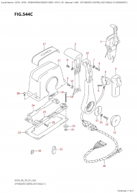 544C - Opt:remote Control Assy Single (1) (Df30Ar:p01) (544C -    ,  (1) (Df30Ar: p01))