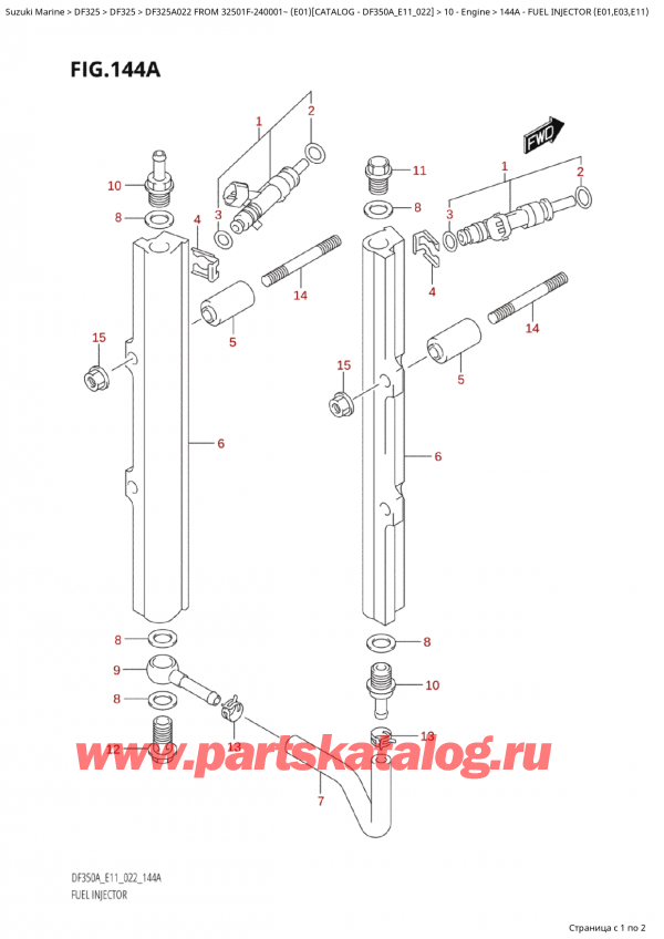  ,   , Suzuki Suzuki DF325AP X / XX FROM 32501F-240001~  (E01) - 2022,   (E01, E03, E11)