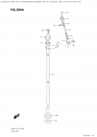 204A - Clutch Shaft (E01,E11,E40) (204A -   (E01, E11, E40))