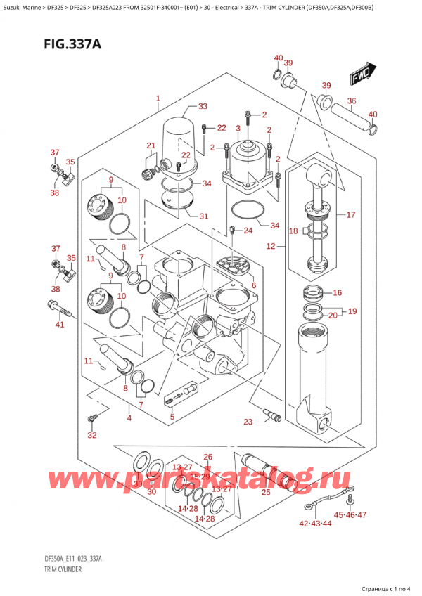   ,    , SUZUKI Suzuki DF325AP X / XX FROM 32501F-340001~  (E01) - 2023,   (Df350A, Df325A, Df300B)