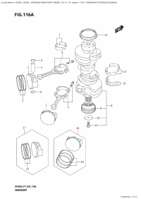 116A - Crankshaft (Df350A,Df350Amd) (116A -  (Df350A, Df350Amd))
