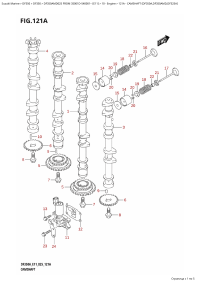 121A - Camshaft  (Df350A,Df350Amd,Df325A) (121A -   (Df350A, Df350Amd, Df325A))