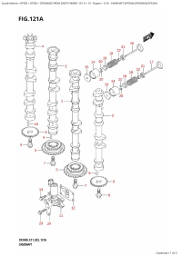 121A - Camshaft  (Df350A,Df350Amd,Df325A) (121A -   (Df350A, Df350Amd, Df325A))