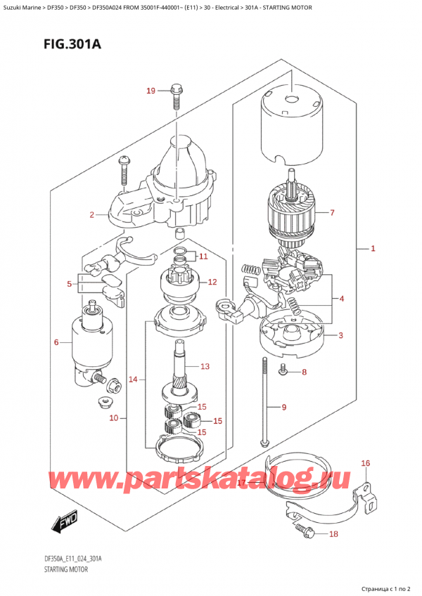   ,   ,  Suzuki DF350A TX / TXX FROM 35001F-440001~  (E11 024)  2024 ,  