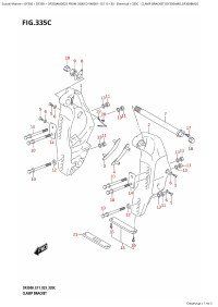 335C - Clamp  Bracket (Df350Amd,Df300Bmd) (335C -   (Df350Amd, Df300Bmd))